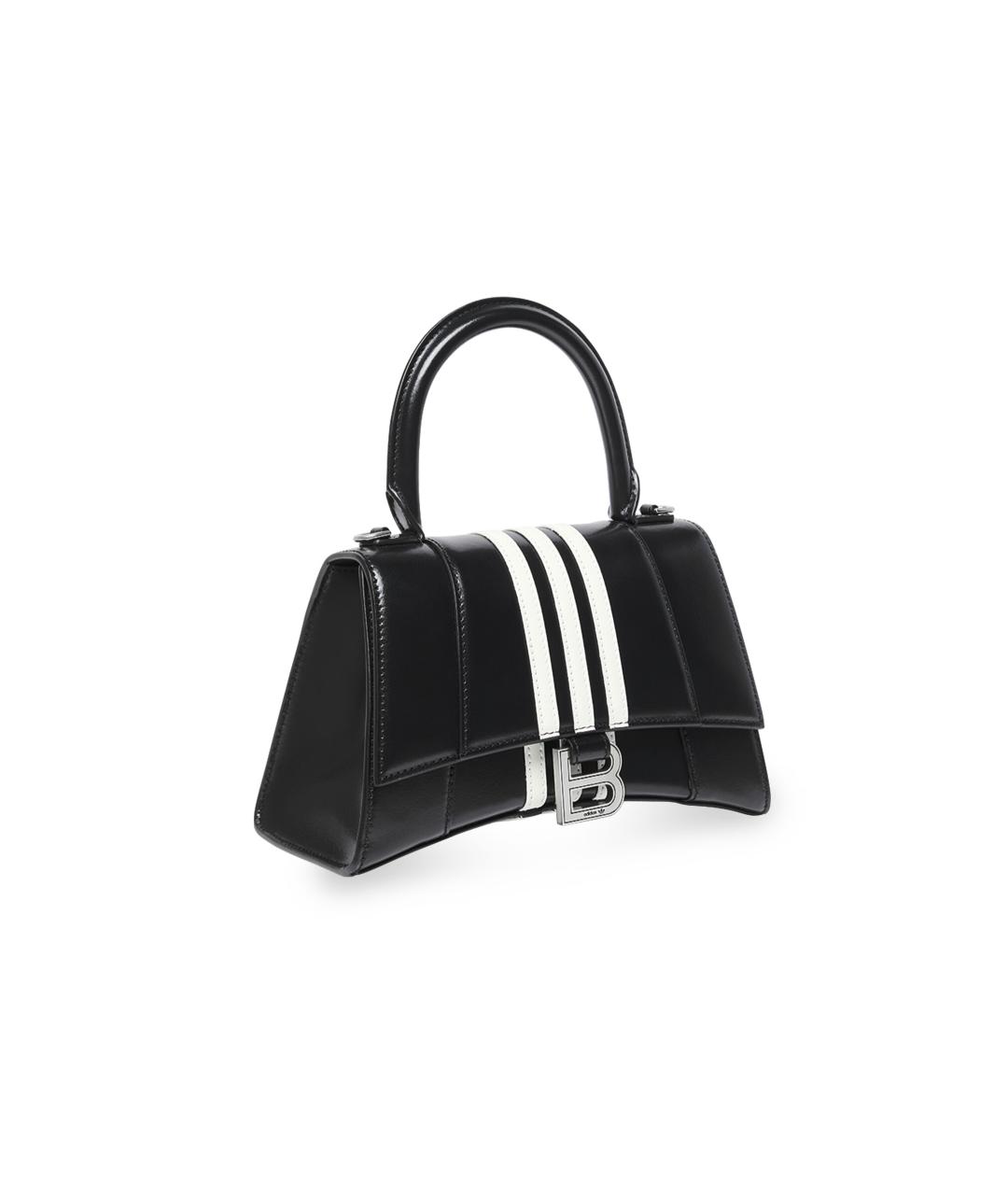 BALENCIAGA Черная кожаная сумка через плечо, фото 2