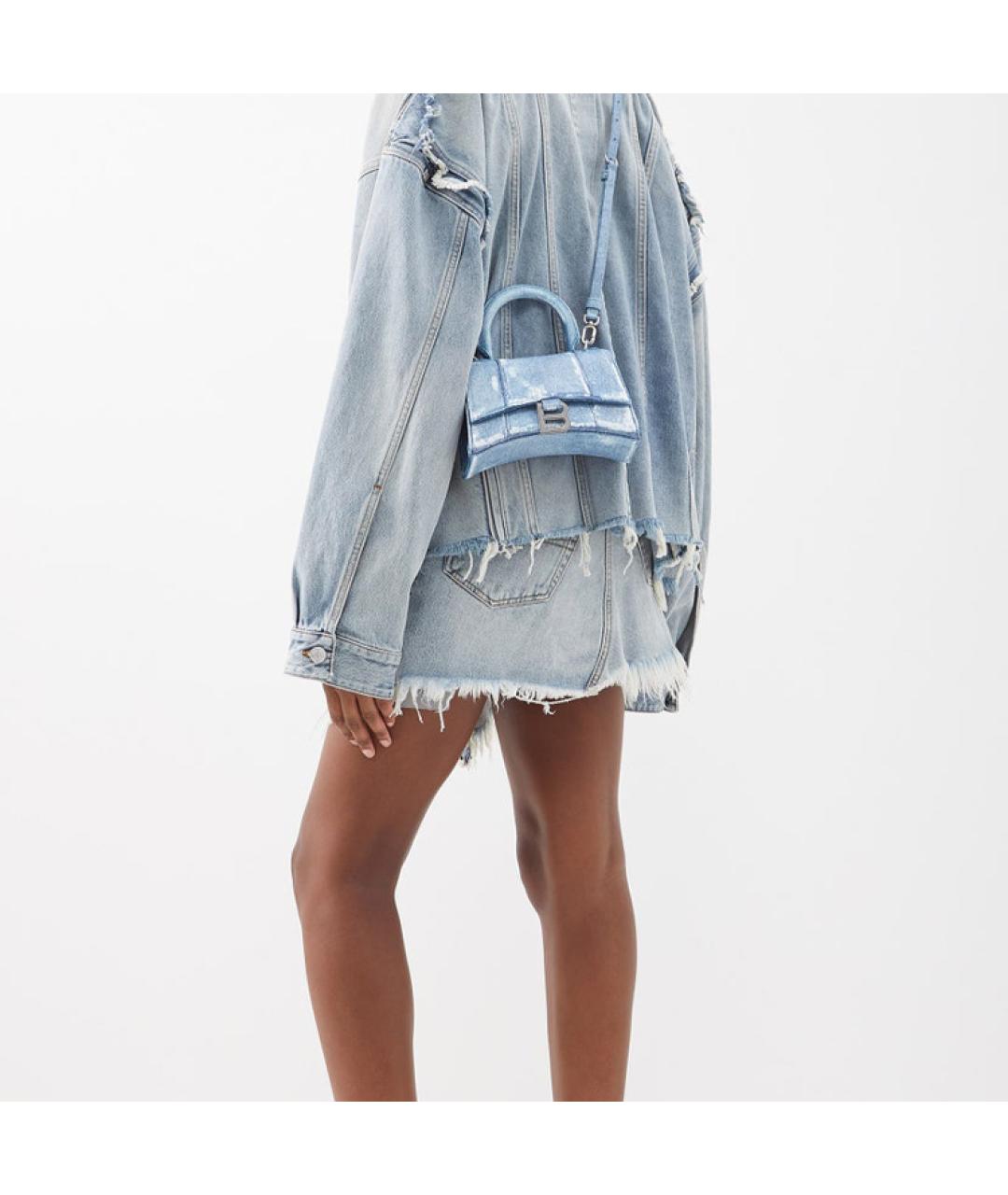 BALENCIAGA Синяя сумка через плечо, фото 8