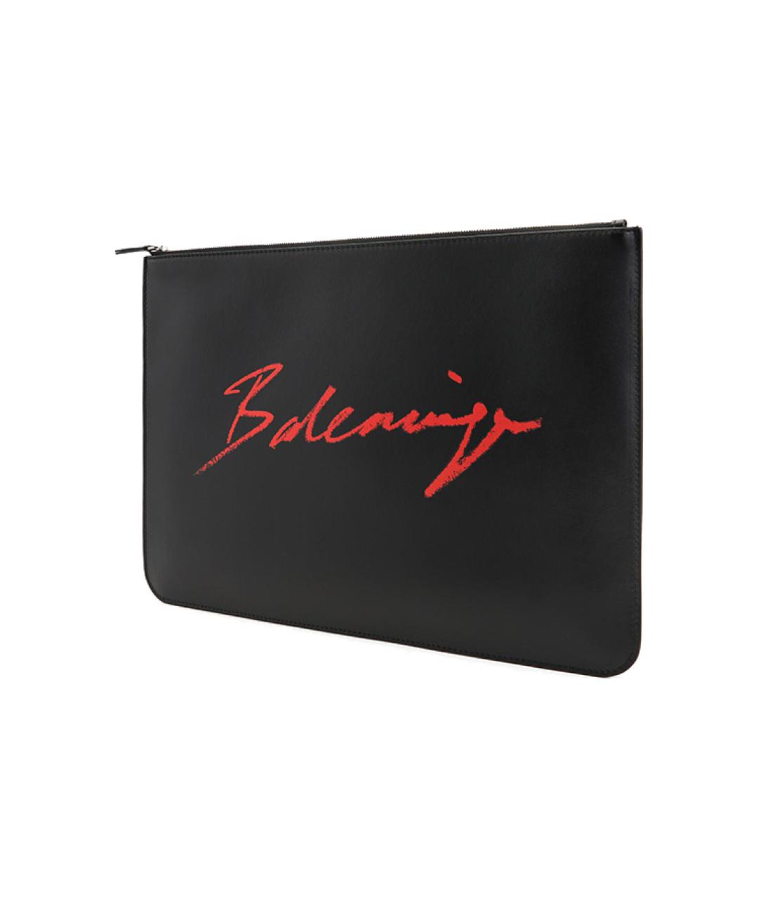 BALENCIAGA Черная кожаная папка для документов, фото 2