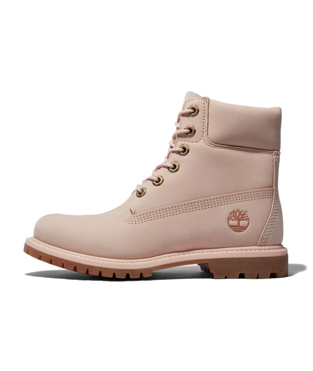 TIMBERLAND Розовые нубуковые сапоги, фото 7