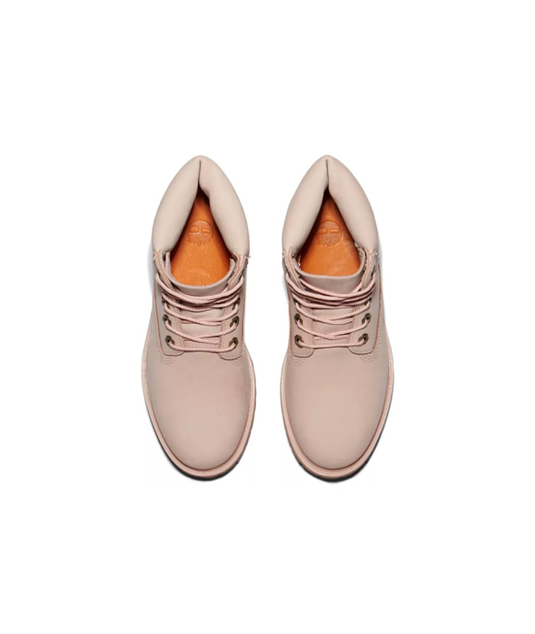 TIMBERLAND Розовые нубуковые сапоги, фото 4