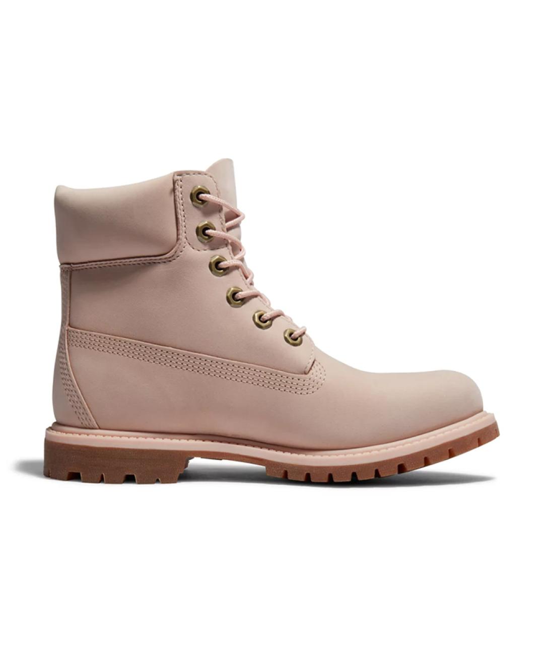 TIMBERLAND Розовые нубуковые сапоги, фото 2