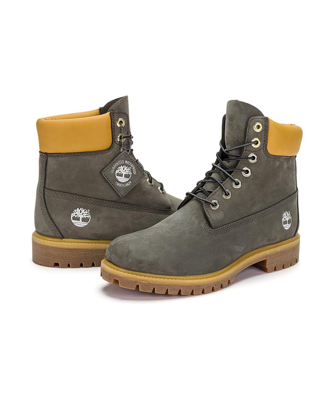 TIMBERLAND Серые нубуковые высокие ботинки, фото 5