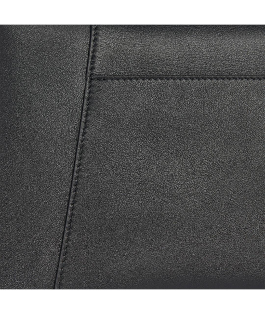 BALENCIAGA Черная кожаная сумка через плечо, фото 8