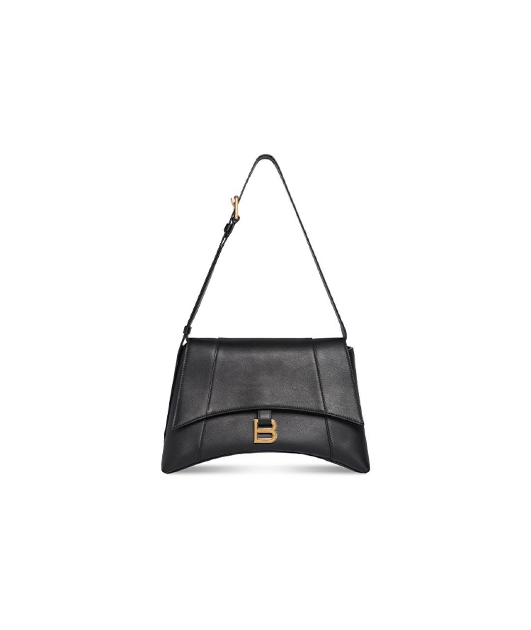 BALENCIAGA Черная кожаная сумка через плечо, фото 9