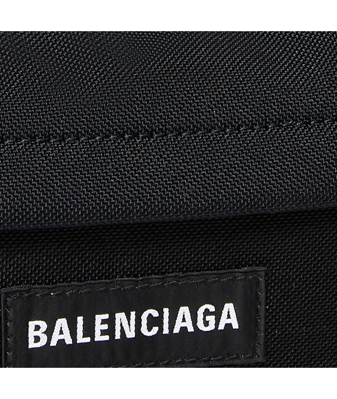BALENCIAGA Черная тканевая сумка через плечо, фото 6