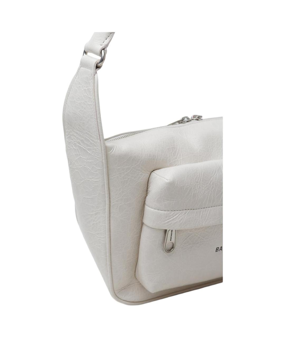 BALENCIAGA Белая сумка через плечо, фото 4
