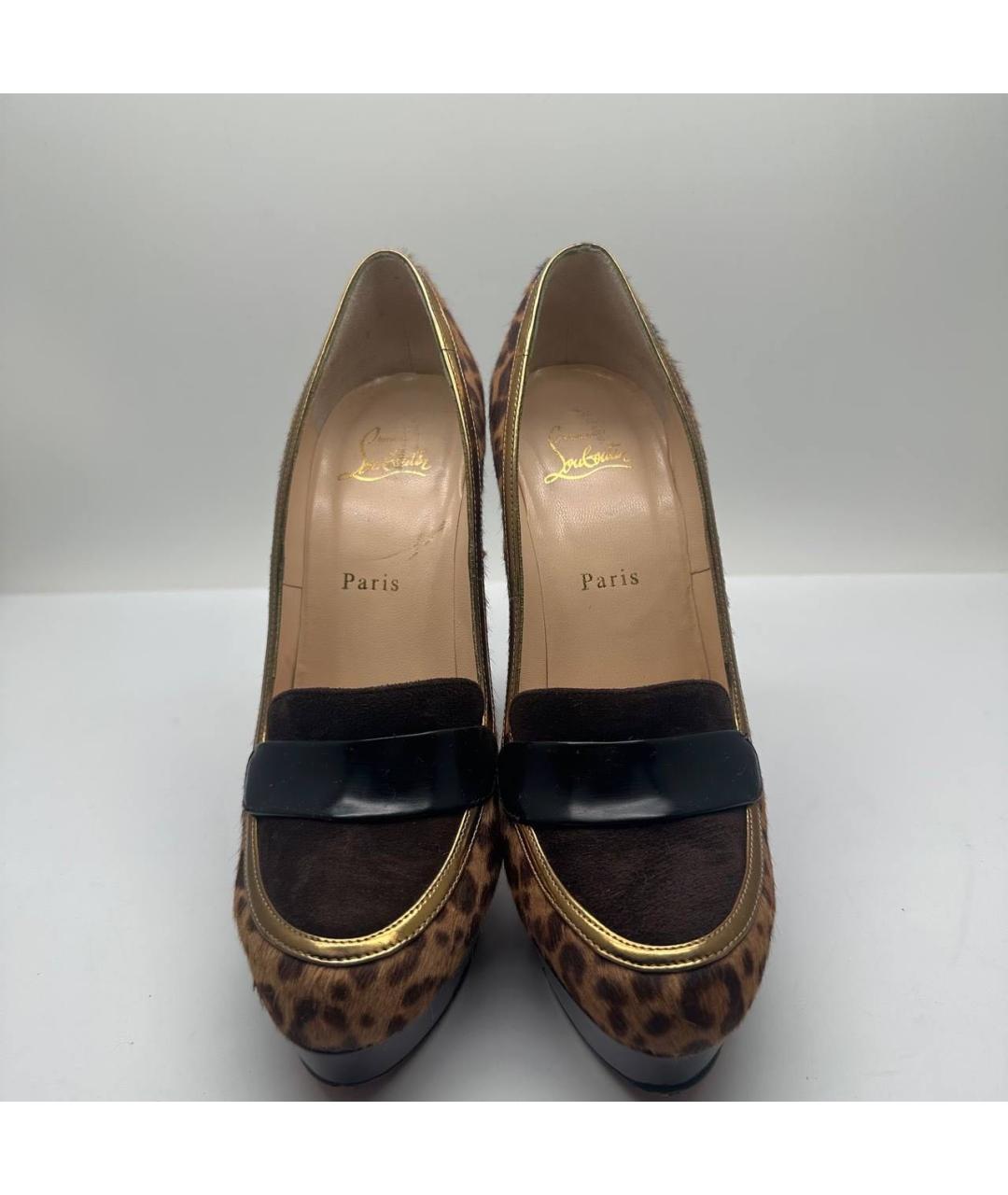 CHRISTIAN LOUBOUTIN Коричневые туфли, фото 2