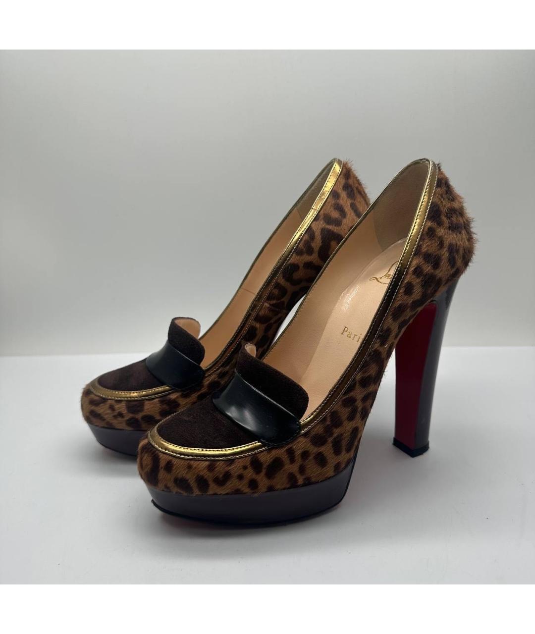 CHRISTIAN LOUBOUTIN Коричневые туфли, фото 5