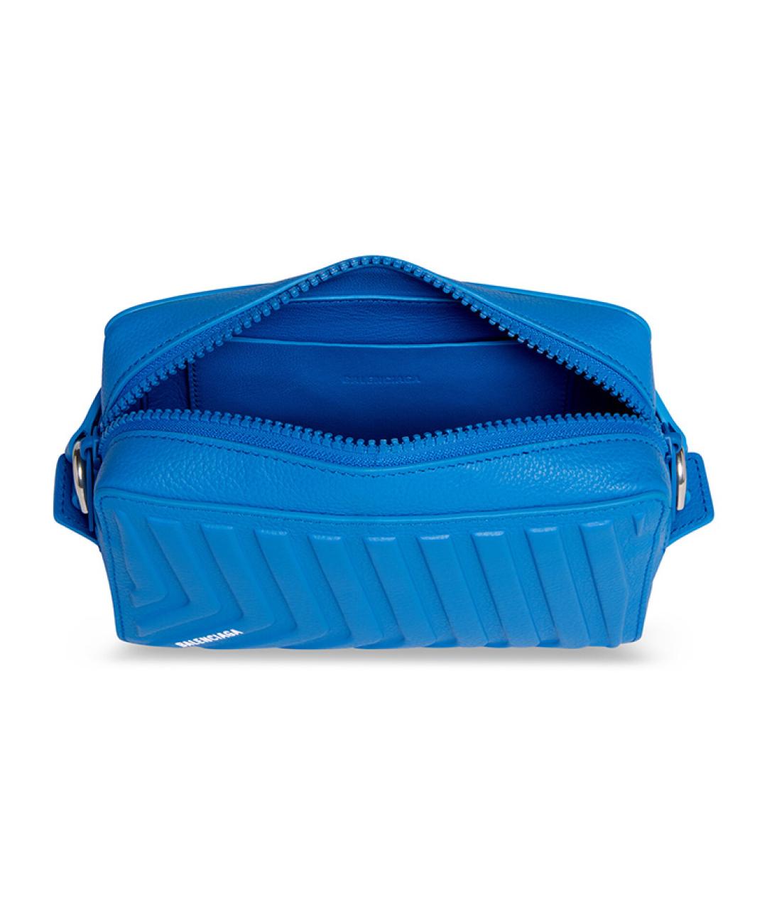 BALENCIAGA Синяя кожаная сумка на плечо, фото 6