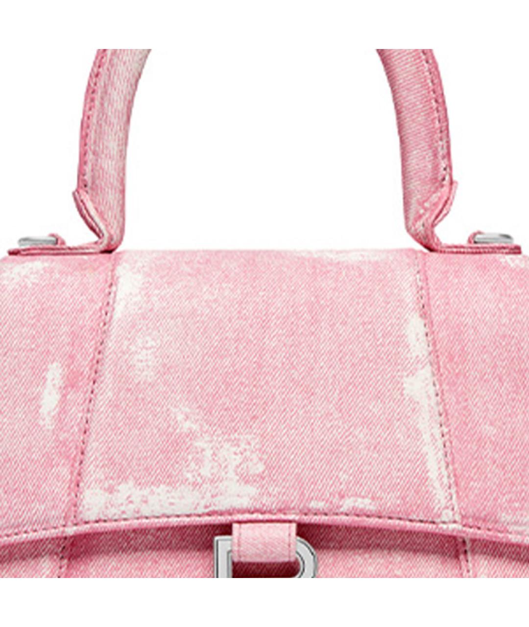 BALENCIAGA Розовая кожаная сумка через плечо, фото 6