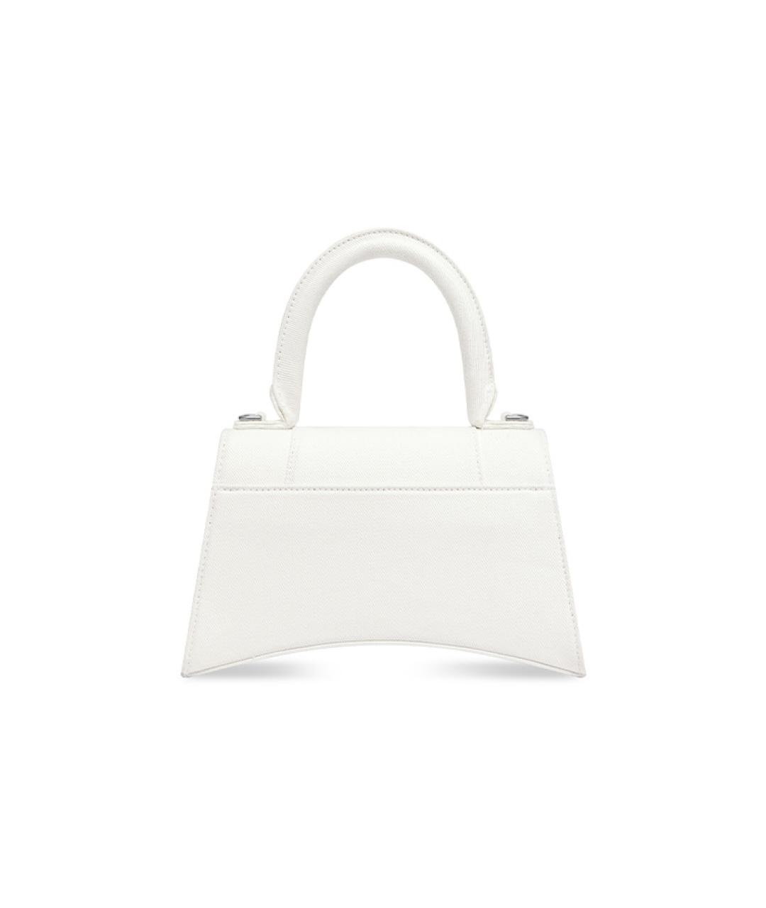 BALENCIAGA Белая кожаная сумка через плечо, фото 5