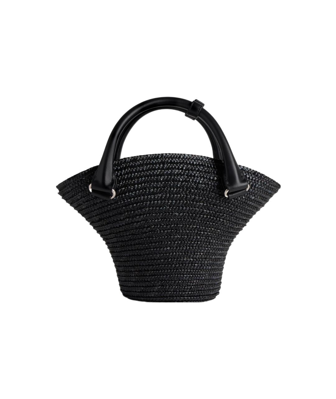 BALENCIAGA Черная пелетеная сумка через плечо, фото 4