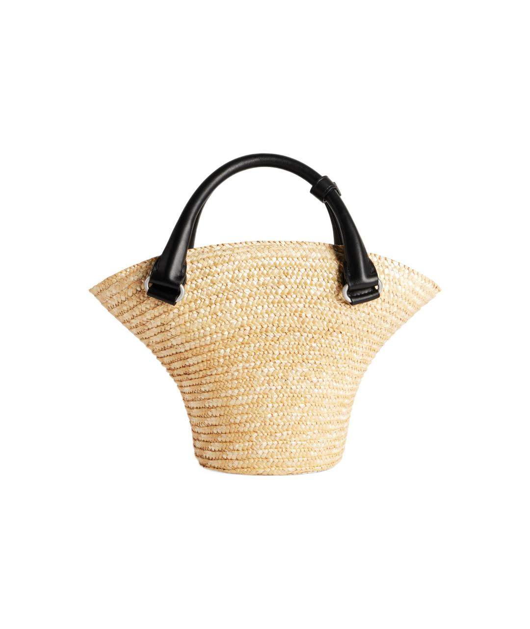 BALENCIAGA Бежевая пелетеная сумка через плечо, фото 3