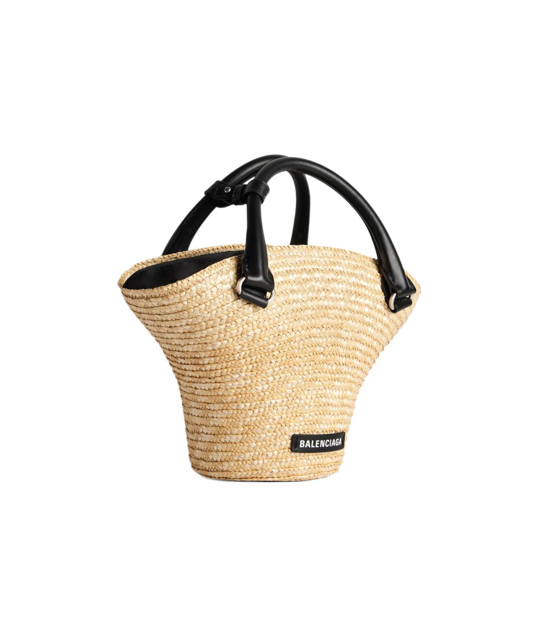 BALENCIAGA Бежевая пелетеная сумка через плечо, фото 2