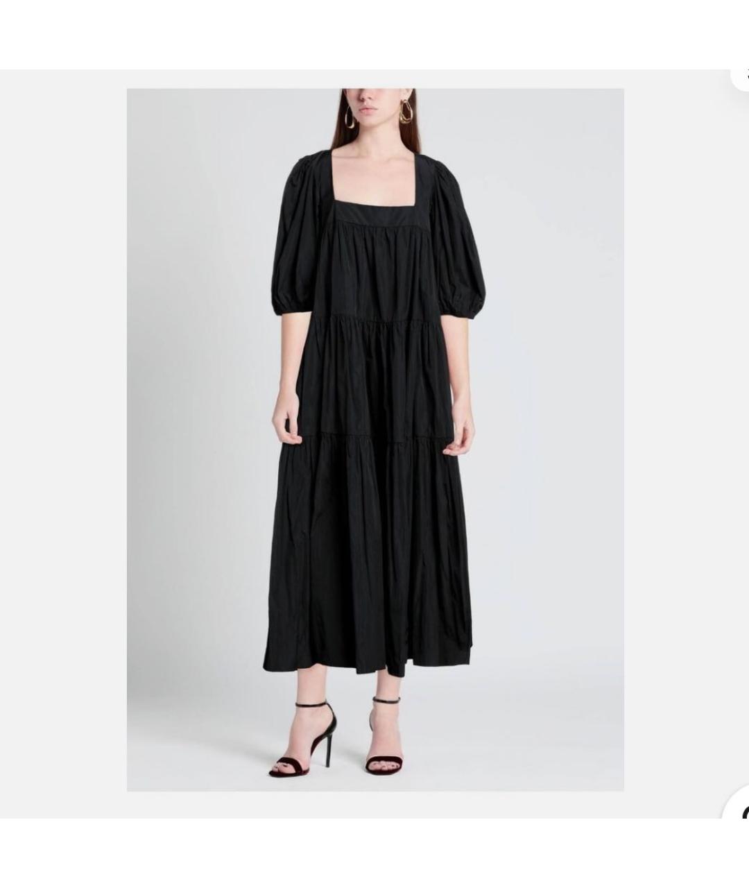 RED VALENTINO Черное полиэстеровое вечернее платье, фото 5