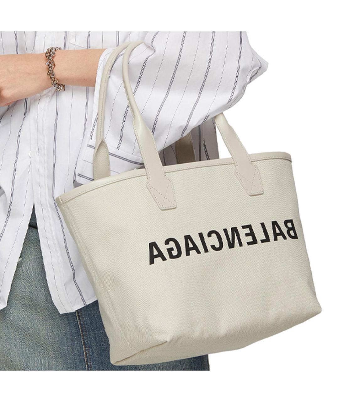 BALENCIAGA Белая сумка через плечо, фото 7