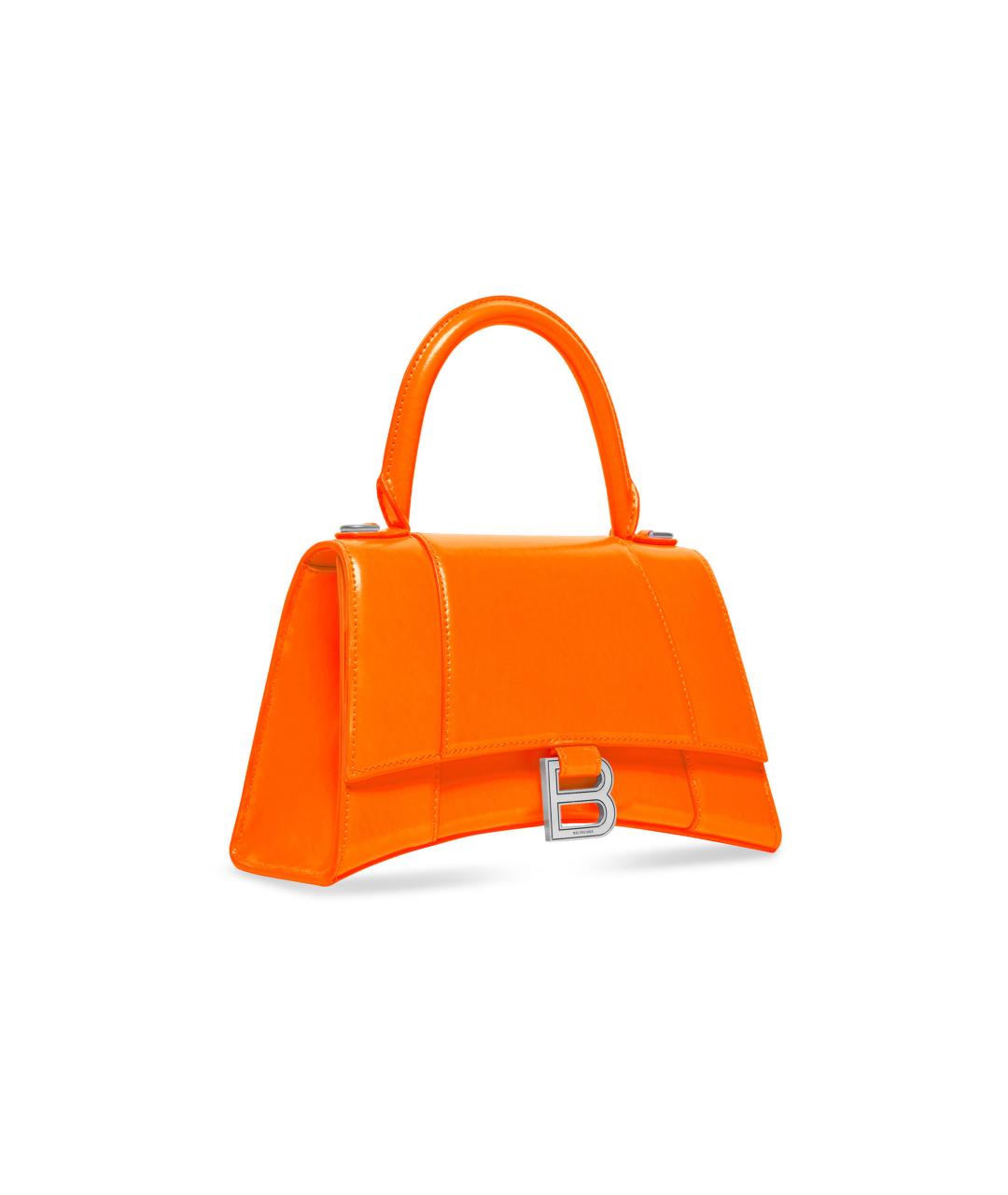 BALENCIAGA Оранжевая кожаная сумка через плечо, фото 2