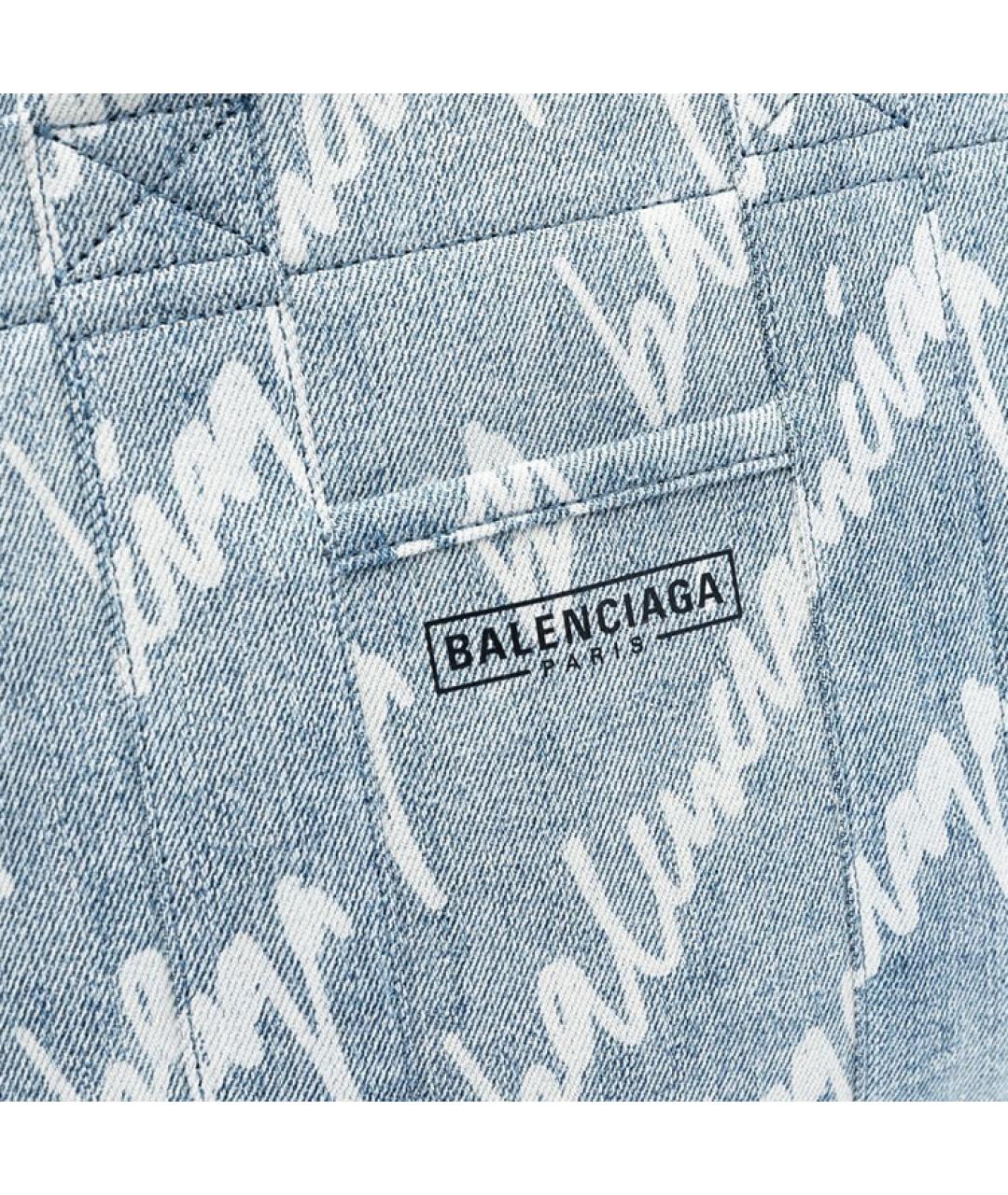 BALENCIAGA Голубая сумка через плечо, фото 5