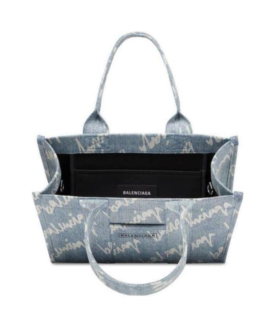 BALENCIAGA Голубая сумка через плечо, фото 4