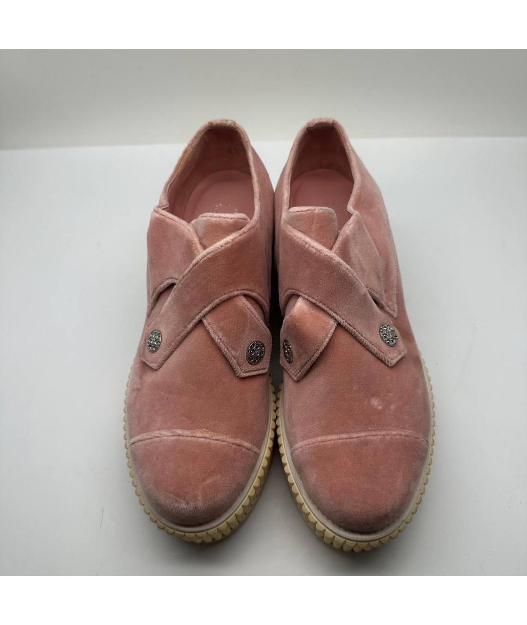 CHANEL Розовые замшевые лоферы, фото 2