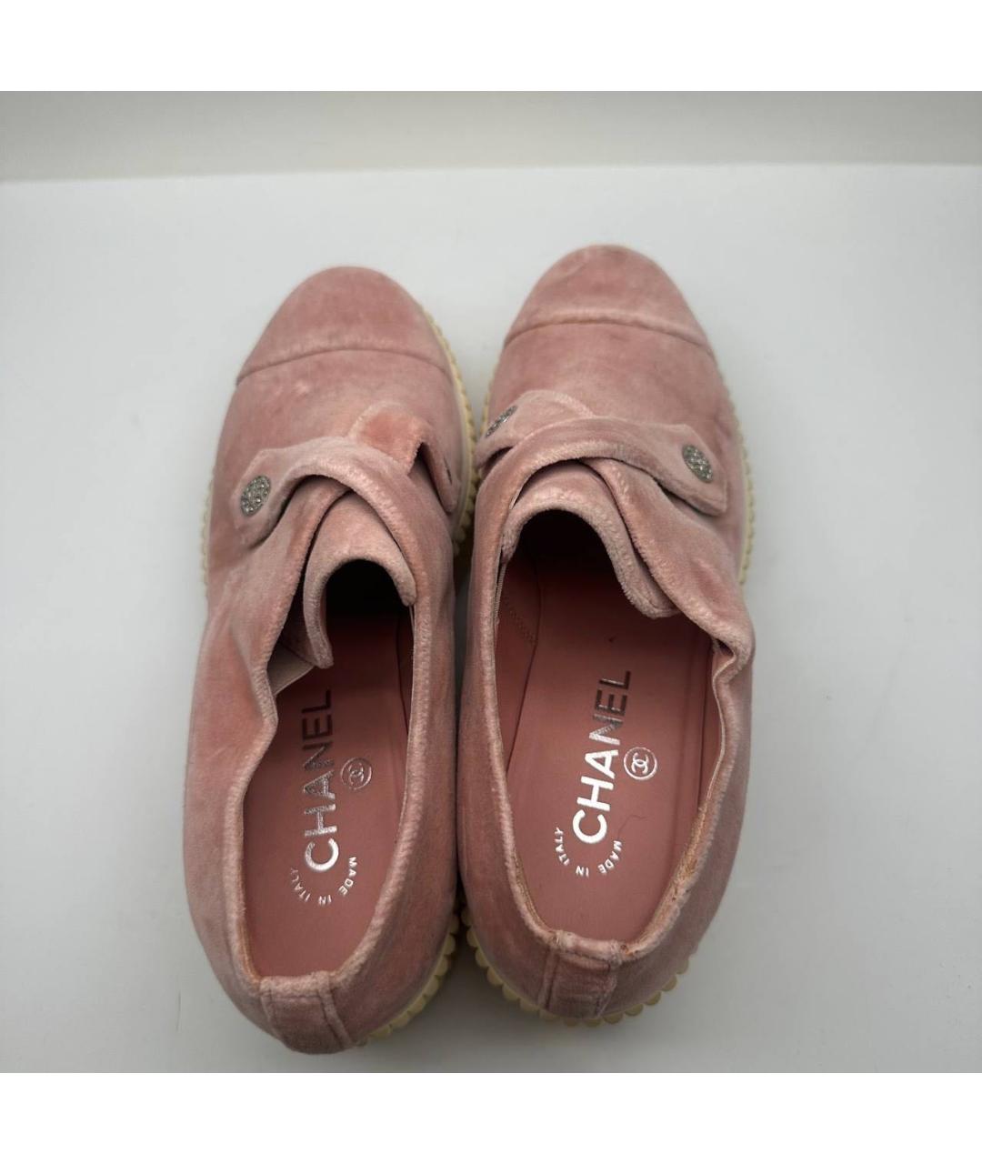 CHANEL Розовые замшевые лоферы, фото 3