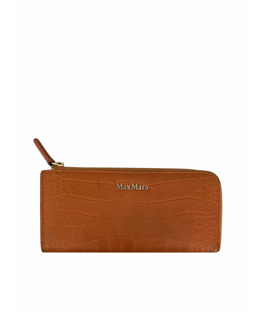MAX MARA Оранжевый кожаный кошелек, фото 1
