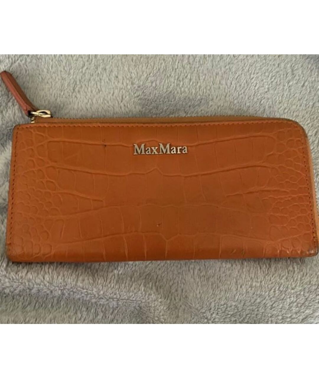 MAX MARA Оранжевый кожаный кошелек, фото 5