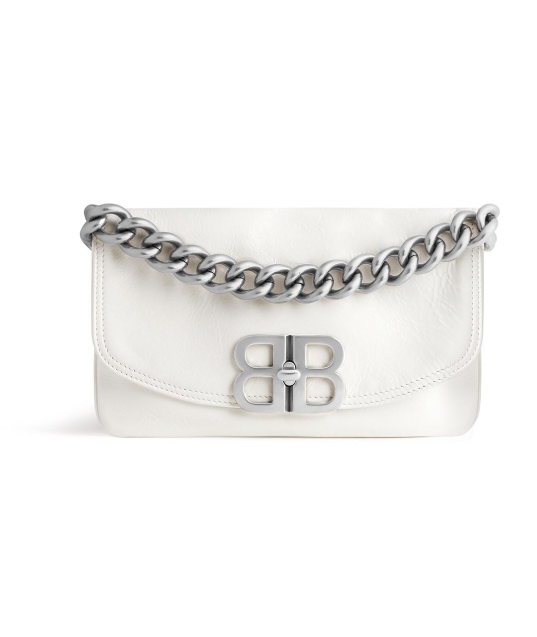 BALENCIAGA Белая кожаная сумка через плечо, фото 1