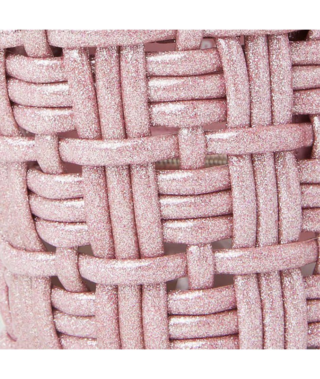 BALENCIAGA Розовая пелетеная сумка через плечо, фото 6