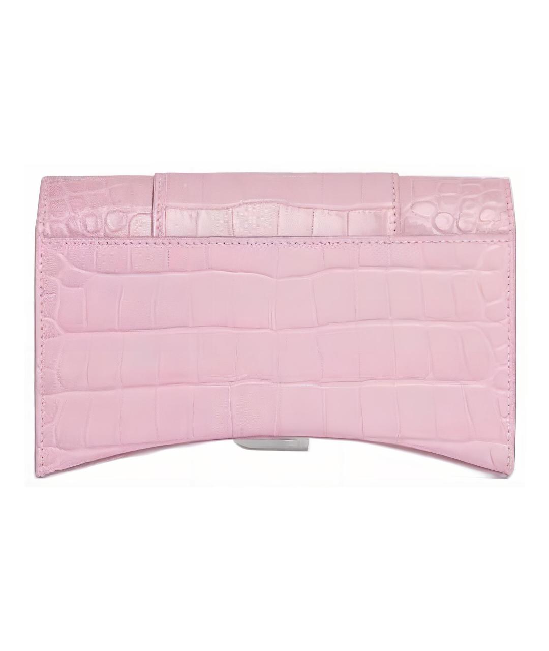 BALENCIAGA Розовая кожаная сумка через плечо, фото 5