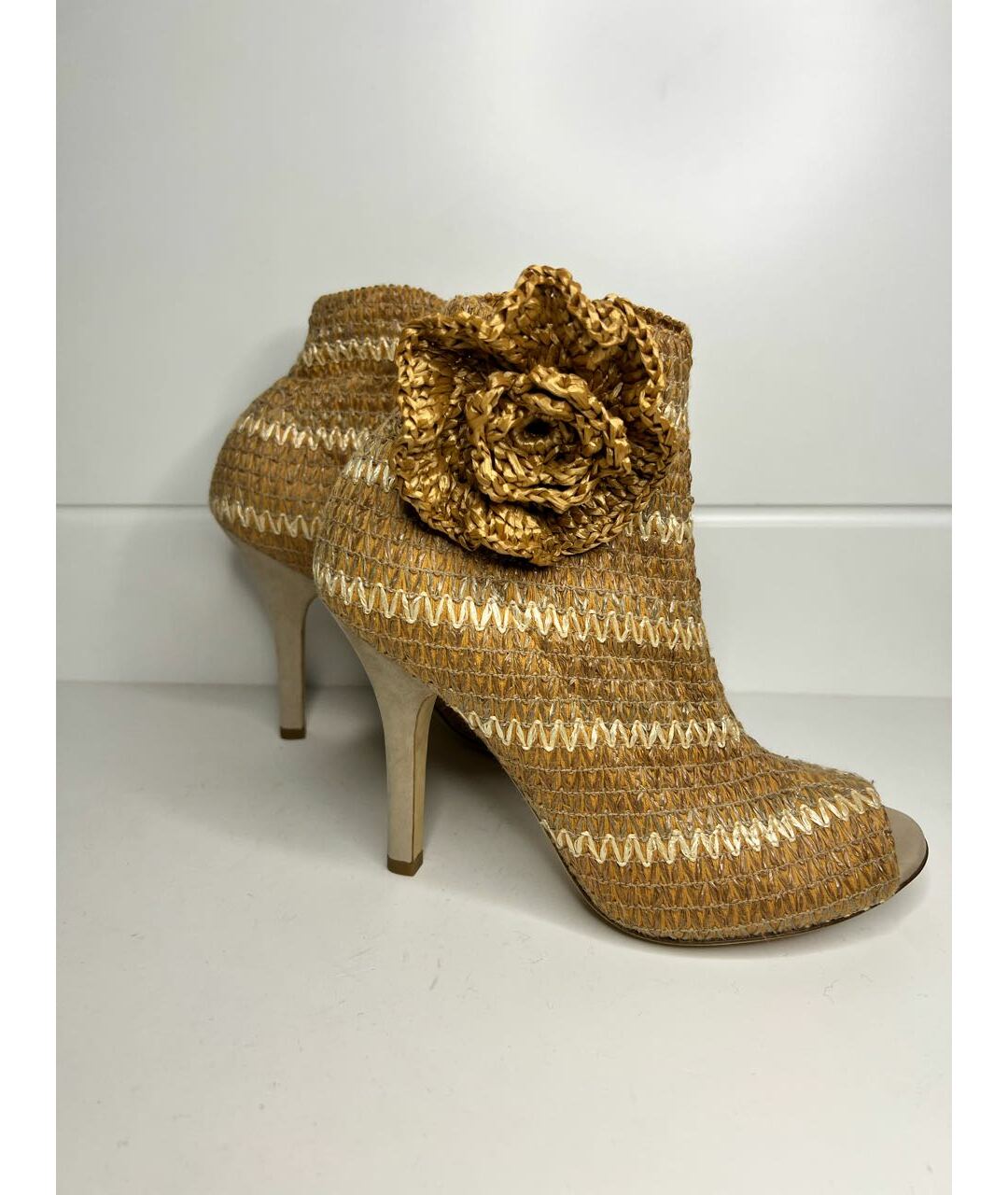 DOLCE&GABBANA Бежевые ботильоны, фото 2