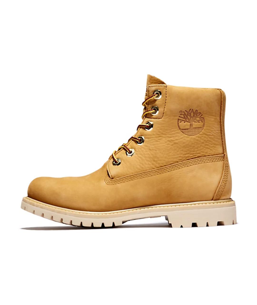 TIMBERLAND Горчичные нубуковые сапоги, фото 2