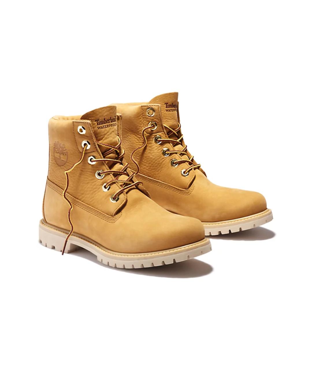 TIMBERLAND Горчичные нубуковые сапоги, фото 3