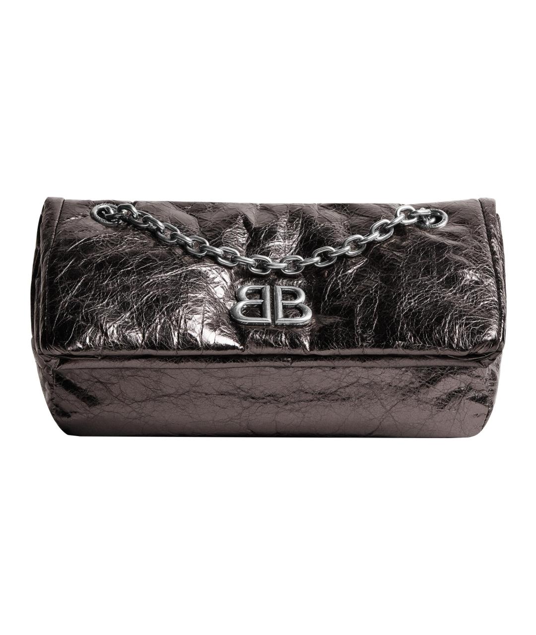 BALENCIAGA Черная кожаная сумка через плечо, фото 1