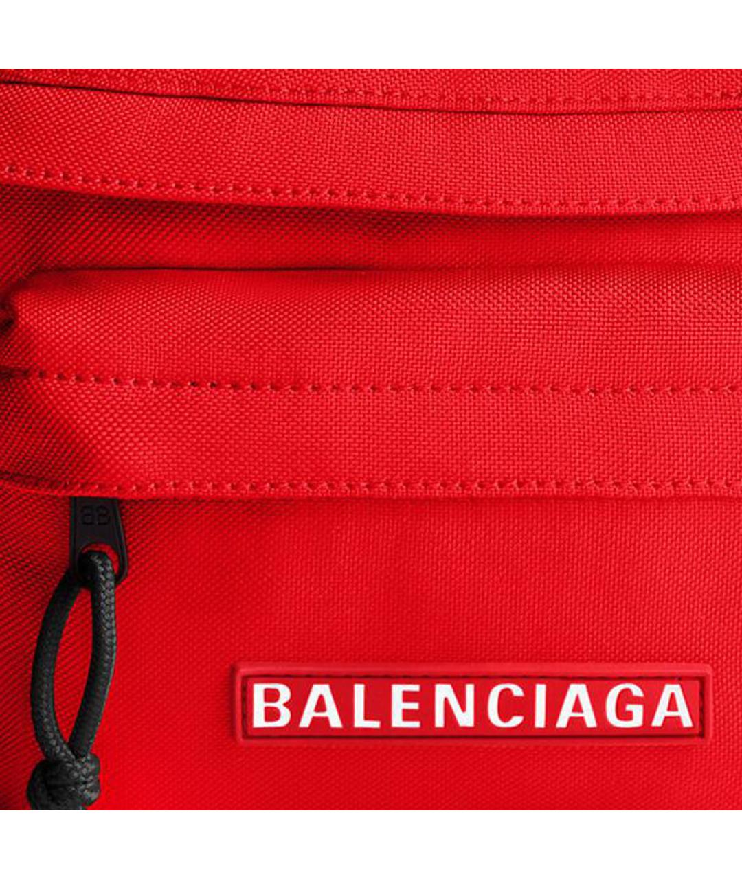 BALENCIAGA Красная поясная сумка, фото 4