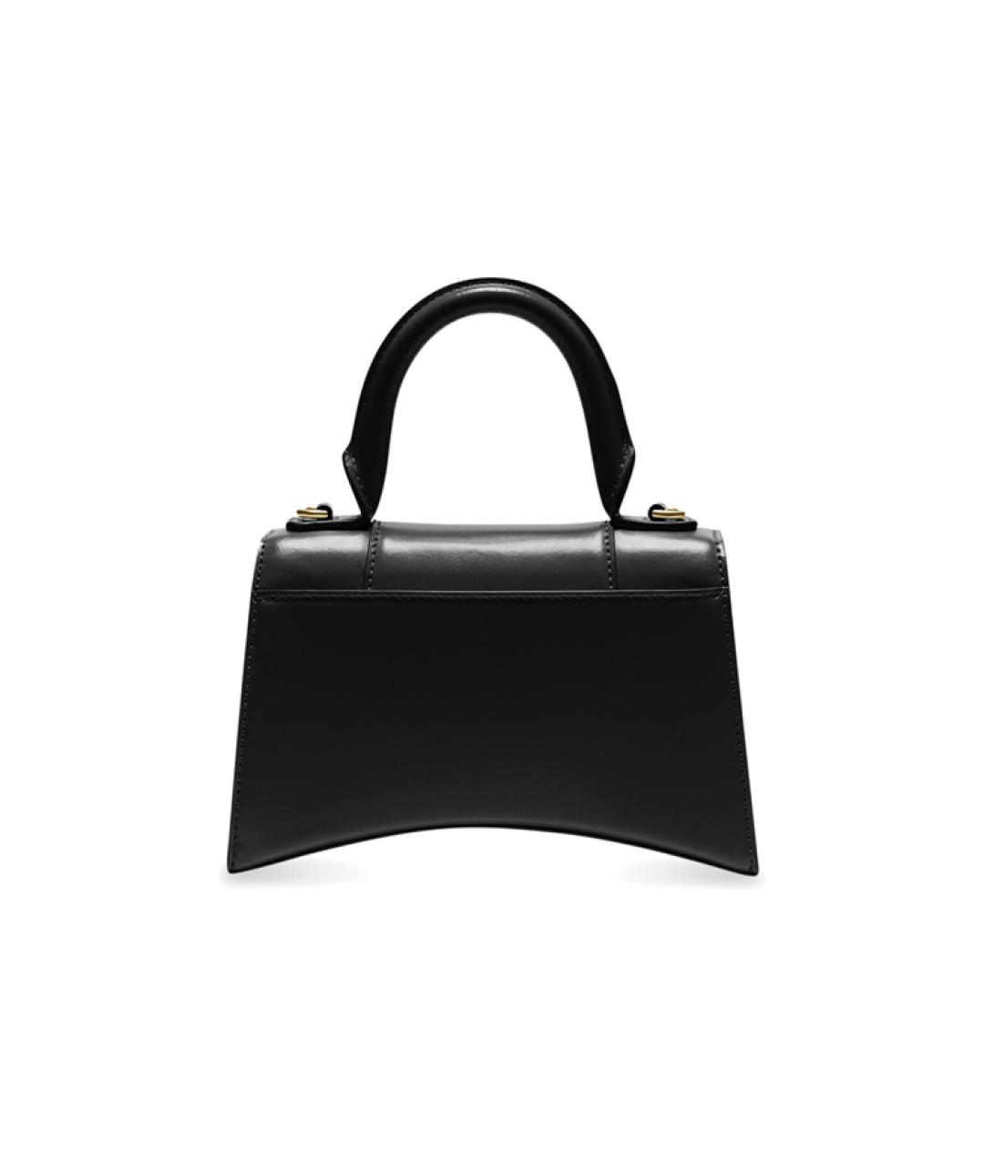 BALENCIAGA Черная кожаная сумка через плечо, фото 2