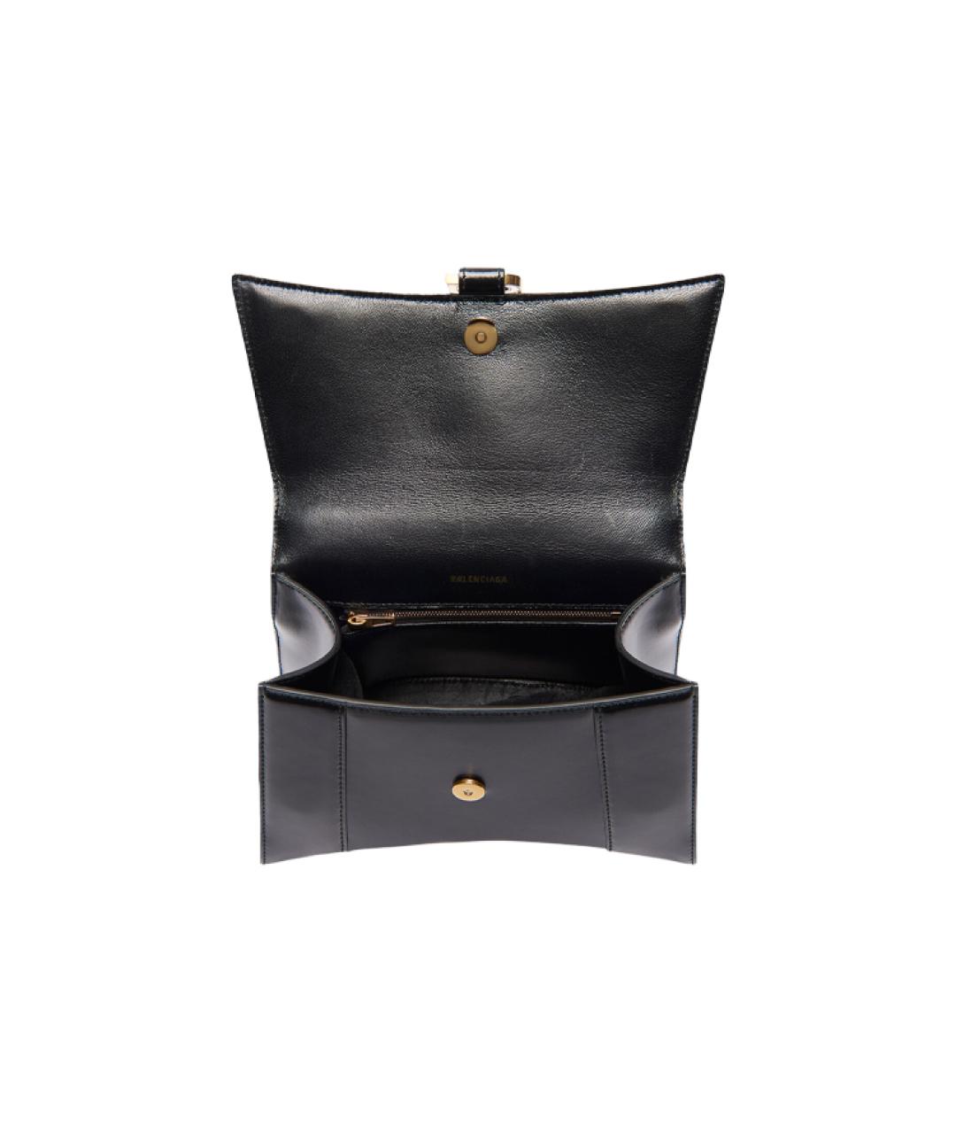 BALENCIAGA Черная кожаная сумка через плечо, фото 6