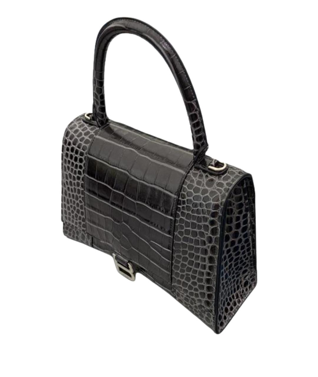 BALENCIAGA Черная кожаная сумка через плечо, фото 1