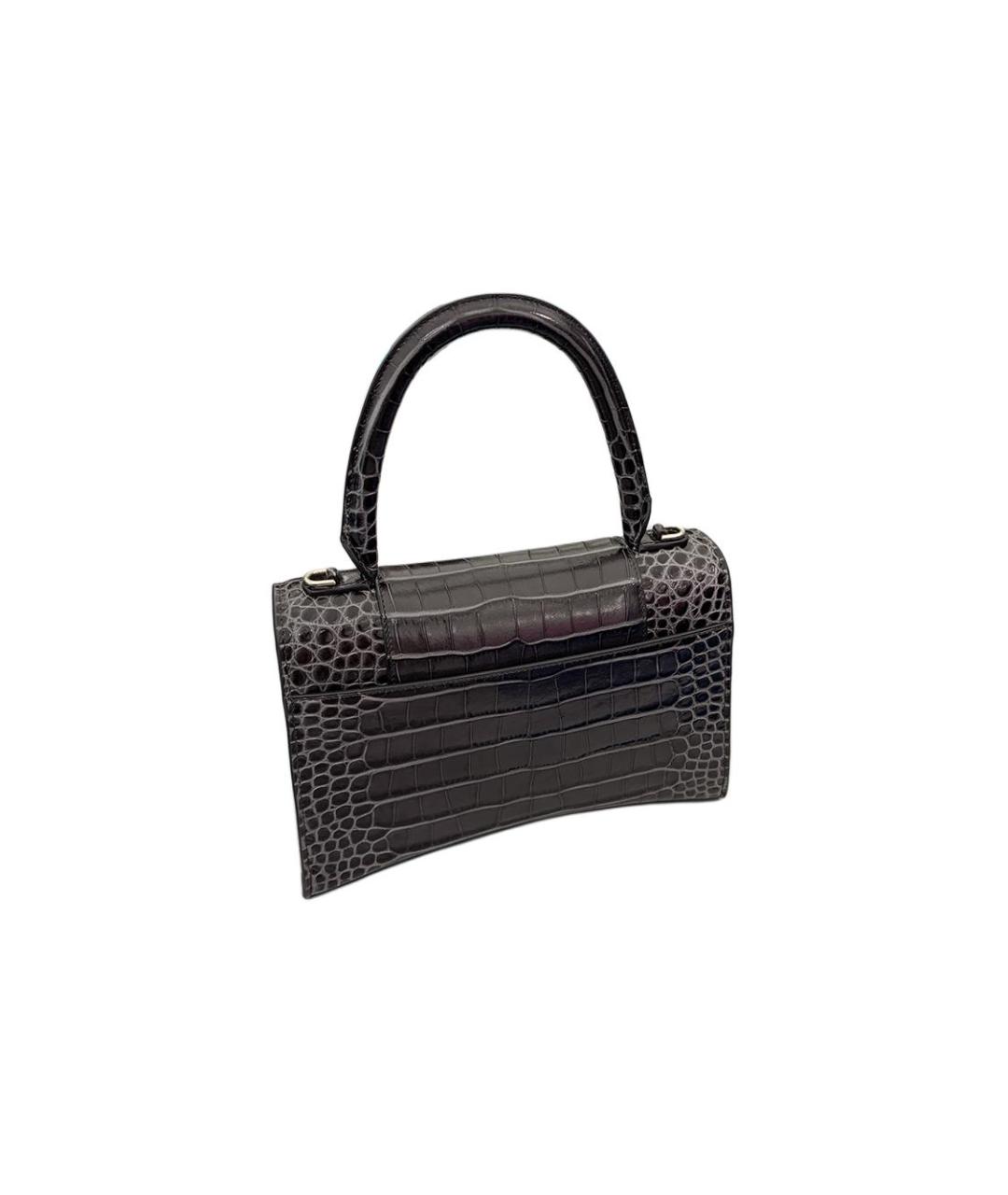 BALENCIAGA Черная кожаная сумка через плечо, фото 2