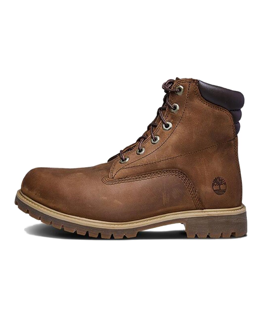 TIMBERLAND Коричневые кожаные высокие ботинки, фото 2