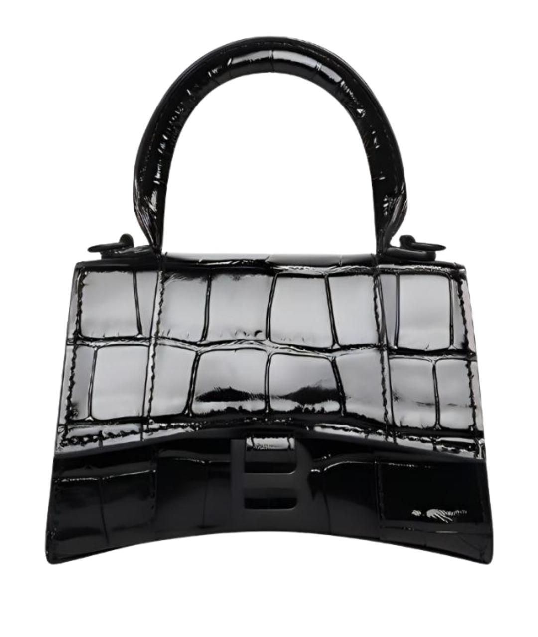 BALENCIAGA Черная кожаная сумка через плечо, фото 1