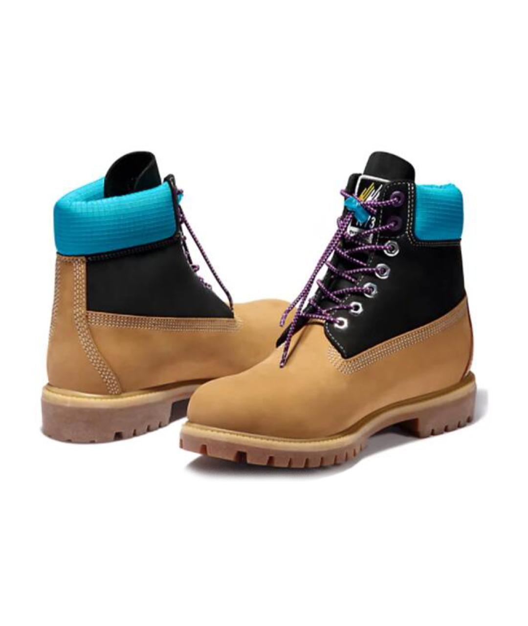 TIMBERLAND Коричневые нубуковые высокие ботинки, фото 4