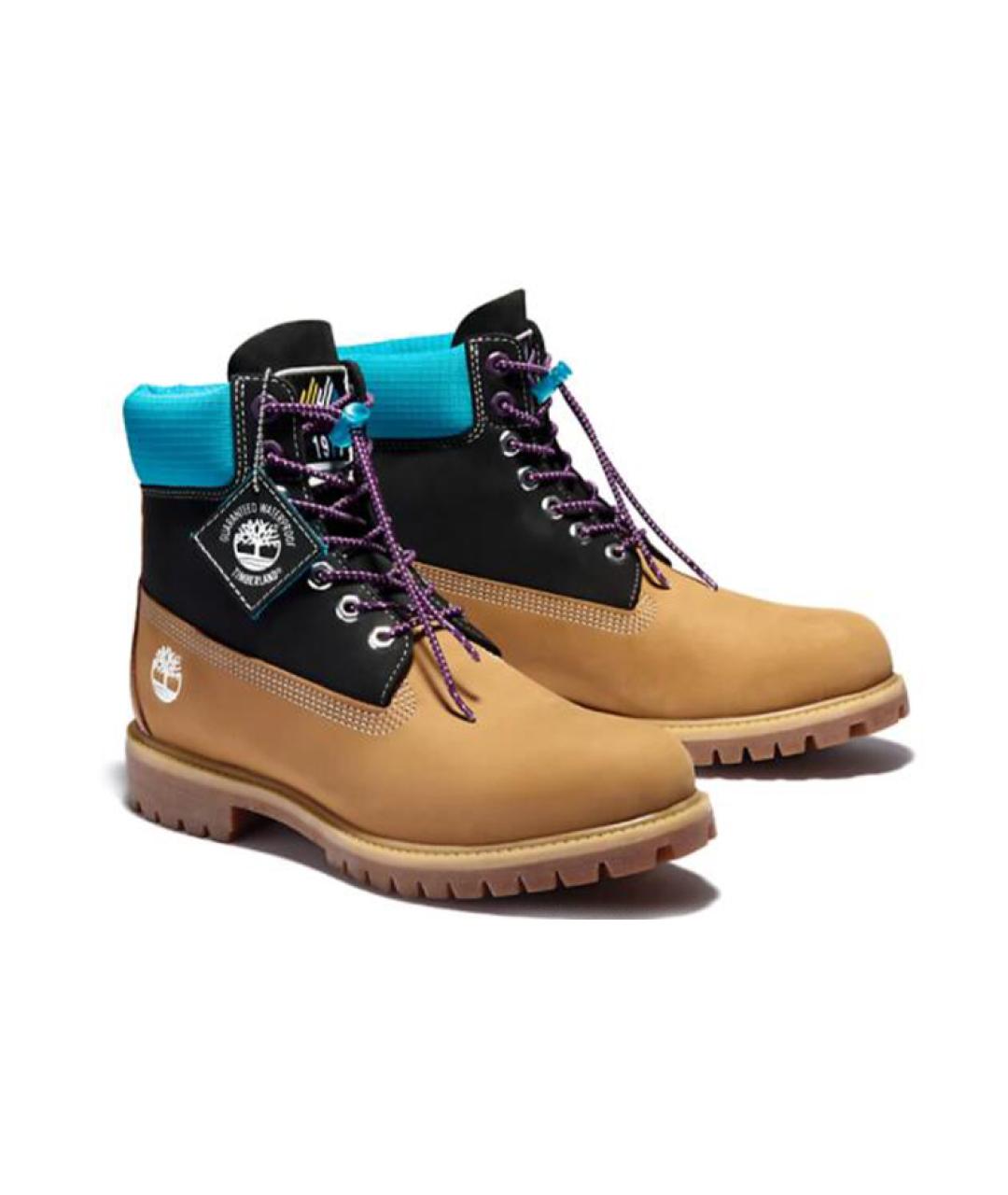 TIMBERLAND Коричневые нубуковые высокие ботинки, фото 3