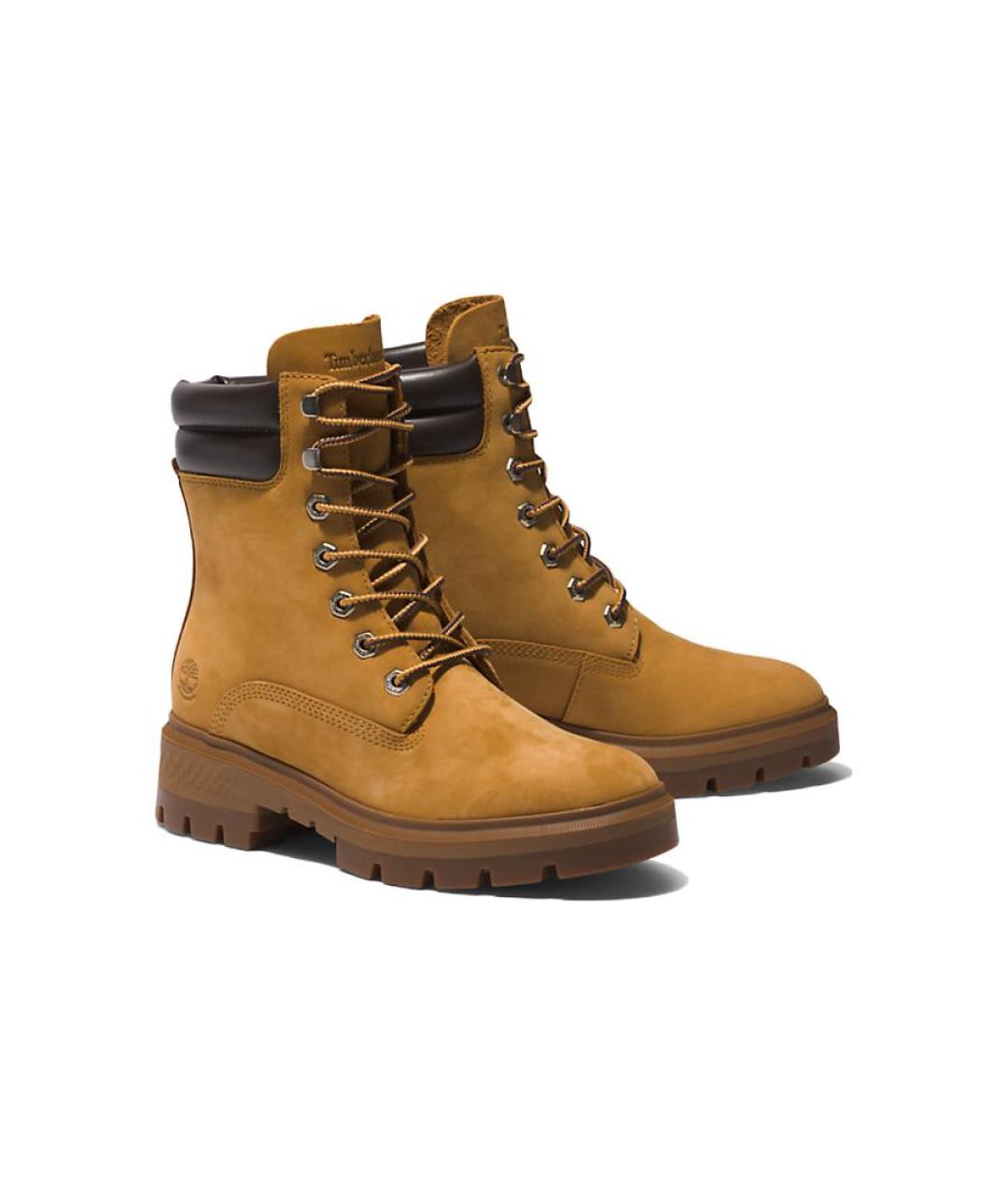 TIMBERLAND Горчичные нубуковые сапоги, фото 2