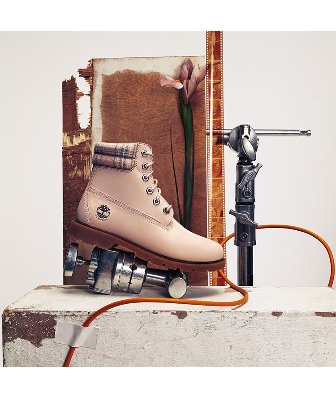 TIMBERLAND Бежевые нубуковые сапоги, фото 9