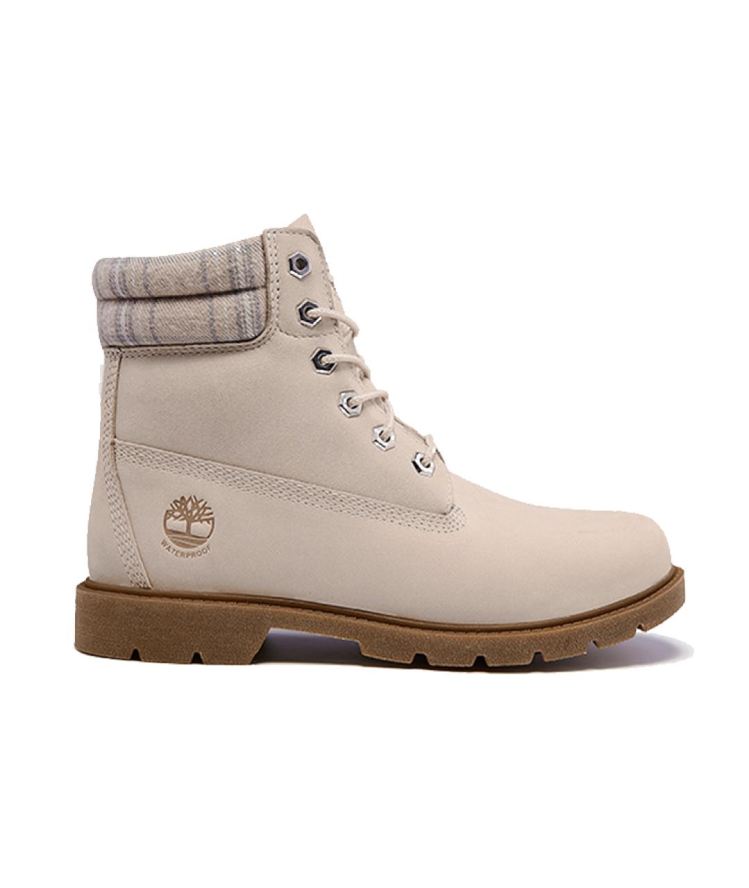 TIMBERLAND Бежевые нубуковые сапоги, фото 1