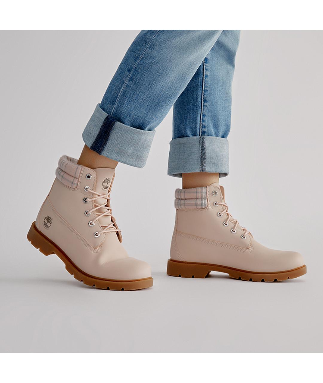 TIMBERLAND Бежевые нубуковые сапоги, фото 8
