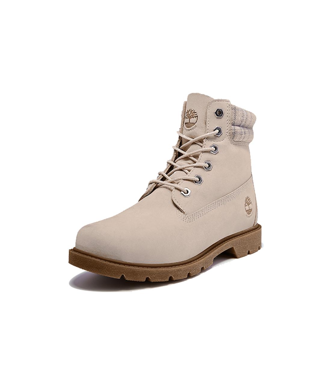 TIMBERLAND Бежевые нубуковые сапоги, фото 3