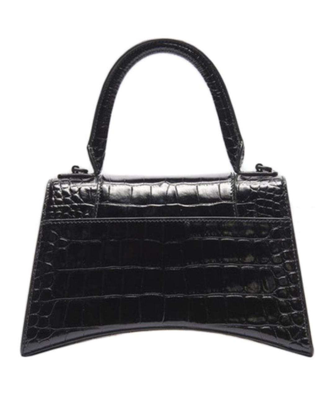 BALENCIAGA Черная кожаная сумка через плечо, фото 2